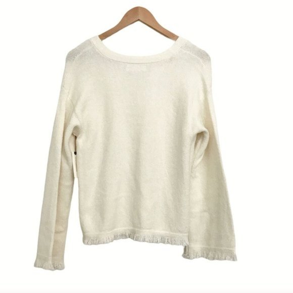 Anthropologie | NWT Joy Fringed V-Neck Sweater - Picture 12 of 16